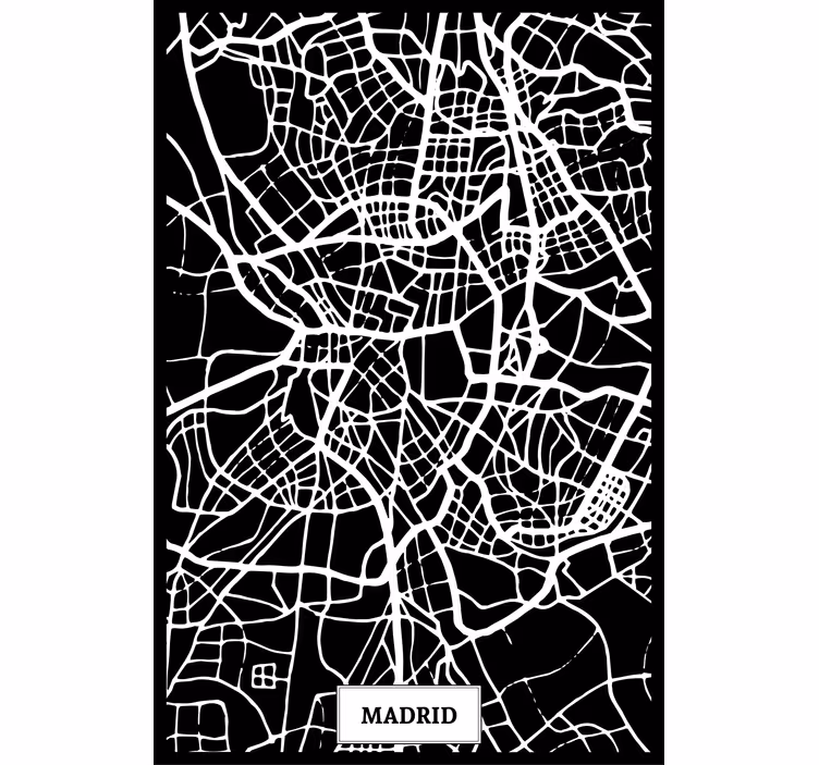 Rollo fenster wohnzimmer topografische karte madrid - TenStickers