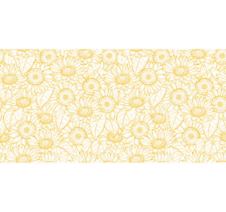 Rollo fenster schlafzimmer mit sonnenblumenmuster - TenStickers