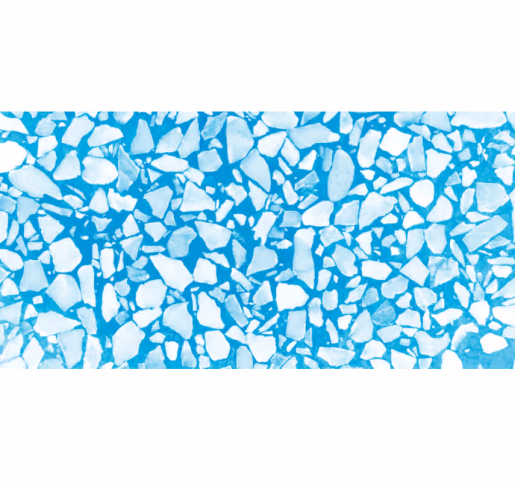 Rollo fenster schlafzimmer in blauem aquarellterrazzo - TenStickers