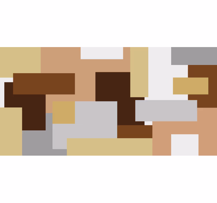 Rollo fenster schlafzimmer nordic beige quadrate - TenStickers