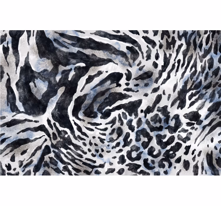 Rollo fenster schlafzimmer in grauem zebra aquarell - TenStickers