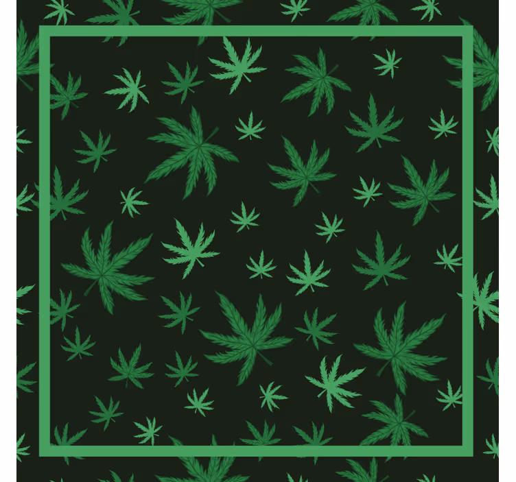 Rollo fenster schlafzimmer mit marihuana blatt - TenStickers