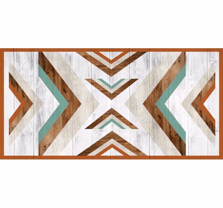 Rollo fenster schlafzimmer im holz boho aztekenstil - TenStickers