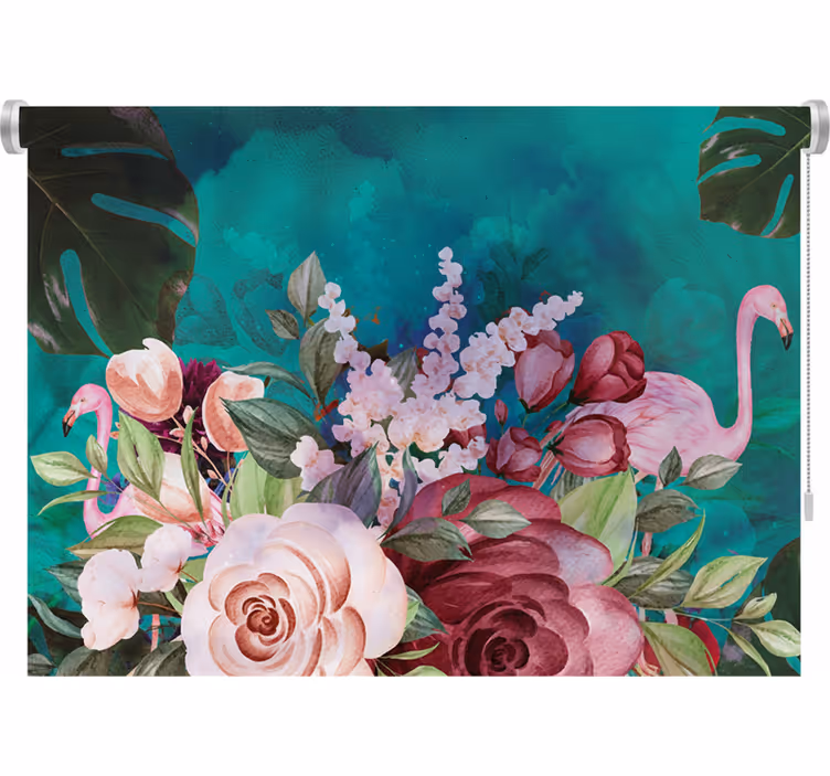 Rollo fenster schlafzimmer bohemian blumen - TenStickers