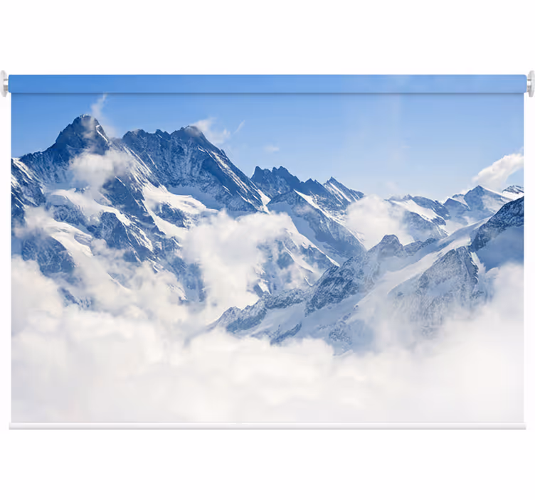 Rollo fenster schlafzimmer alpenlandschaft - TenStickers