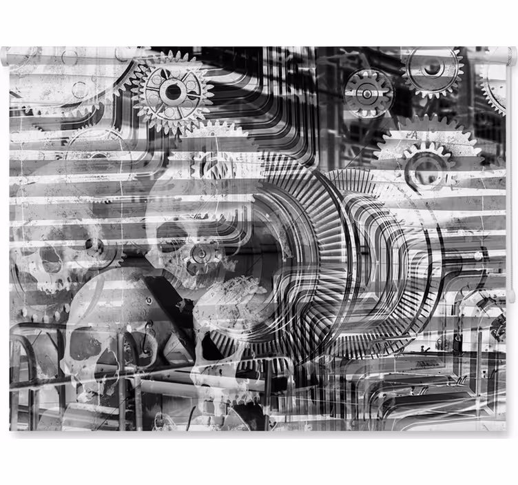 Rollo fenster schlafzimmer industrie-revolution - TenStickers