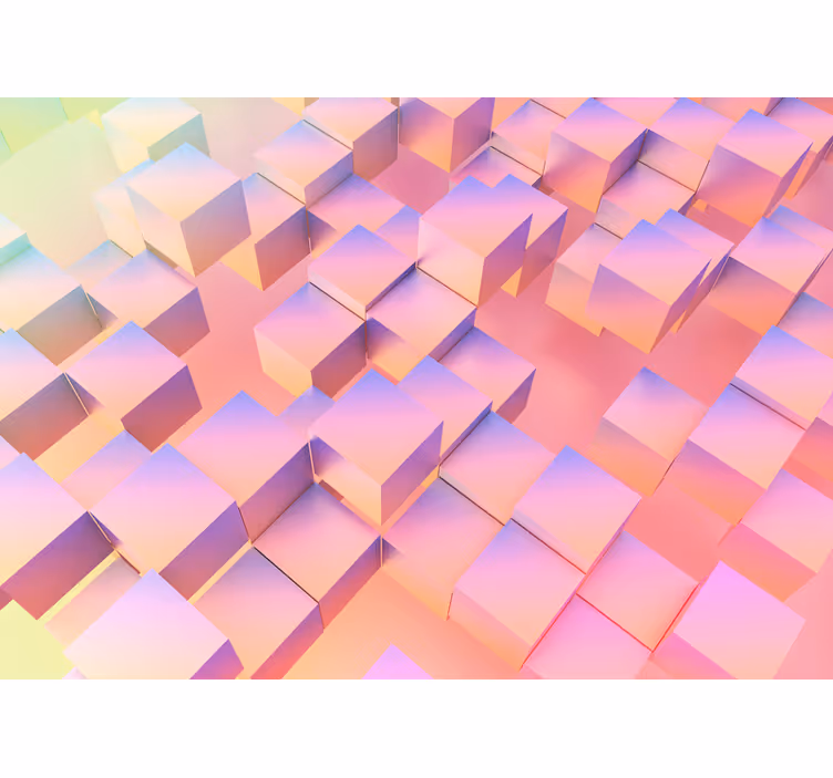 Rollo fenster schlafzimmer mit buntem 3d-muster - TenStickers