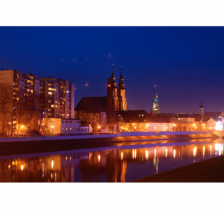 Rollo fenster schlafzimmer opole nach sonnenuntergang - TenStickers