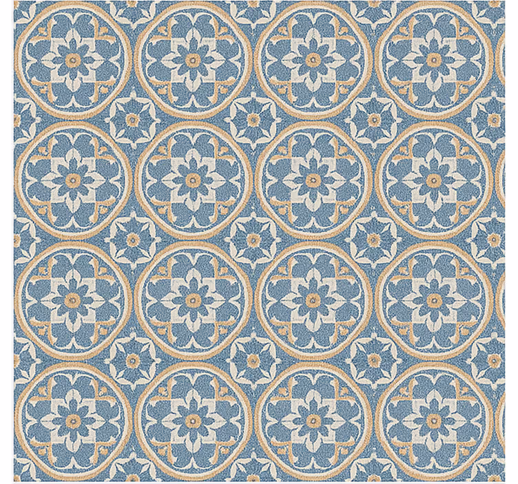Rollo fenster wohnzimmer im azulejo stil - TenStickers