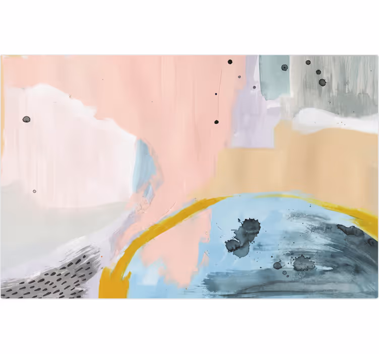 Rollo fenster wohnzimmer in farbenfroher art - TenStickers