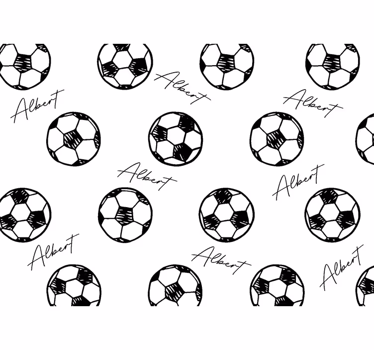 Rollo fenster kinderzimmer fußball mit name - TenStickers