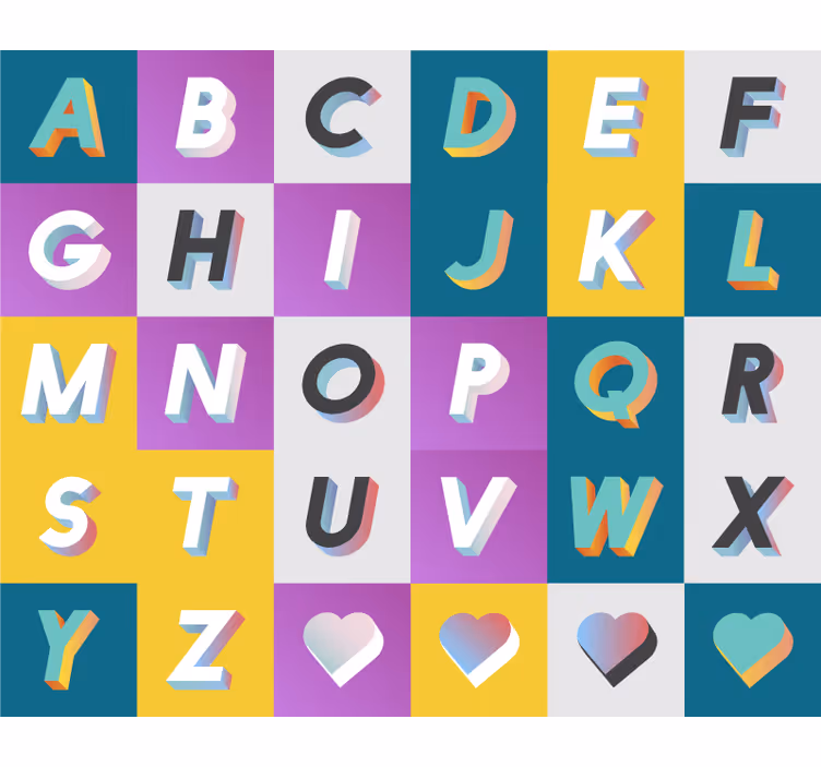 Rollo fenster kinderzimmer bunte alphabet spielwiese - TenStickers