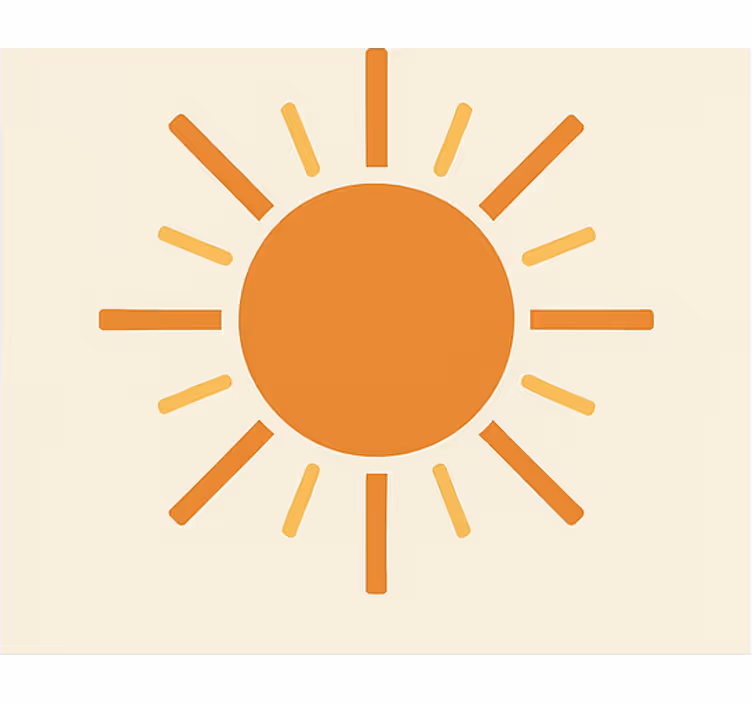 Rollo fenster orange sol filat - TenStickers