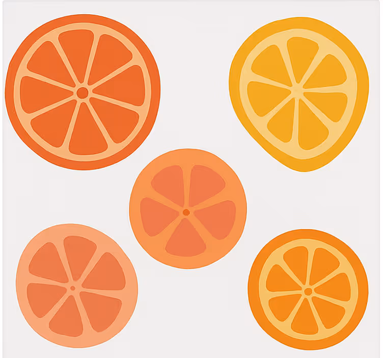 Rollo fenster obst zitrusfrüchte - TenStickers