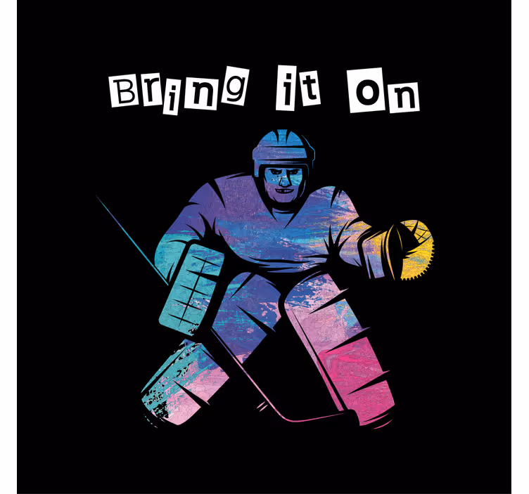 Rollo fenster kinderzimmer eishockey action - TenStickers