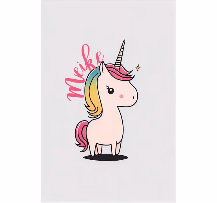 Rollo fenster kinderzimmer einhorn cartoon - TenStickers