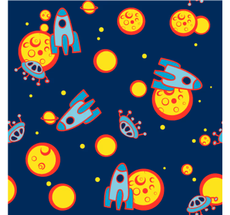 Rollo fenster kinderzimmer mit kinderzimmer cosmos motiv - TenStickers