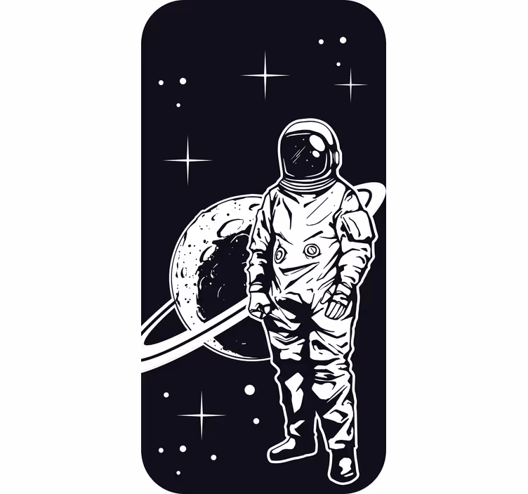 Rollo fenster kinderzimmer astronauten design mit planet - TenStickers