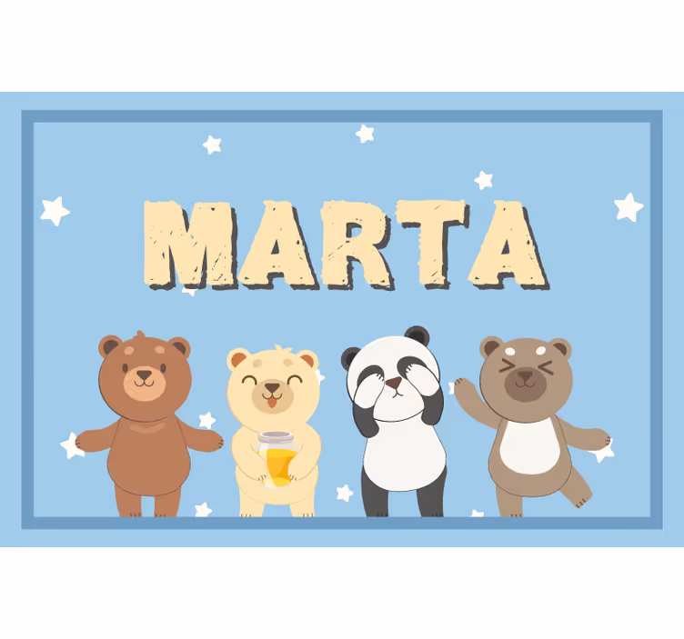 Rollo fenster kinderzimmer mit süßem bären designbar - TenStickers