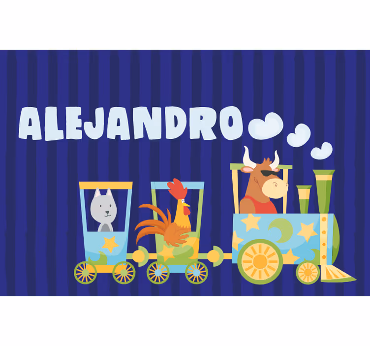 Rollo fenster kinderzimmer personalisierte kinderplatzmatte - TenStickers