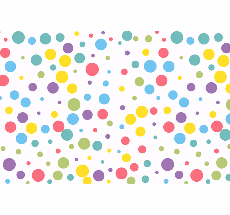 Rollo fenster kinderzimmer mit buntem punkte-muster - TenStickers