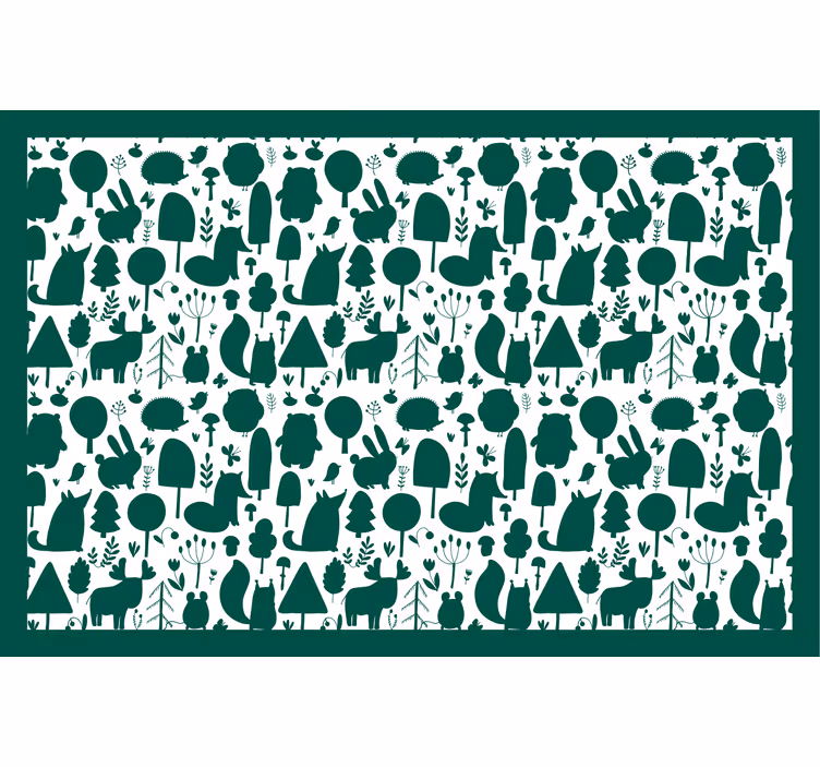 Rollo fenster kinderzimmer tiermotiv waldtiere - TenStickers