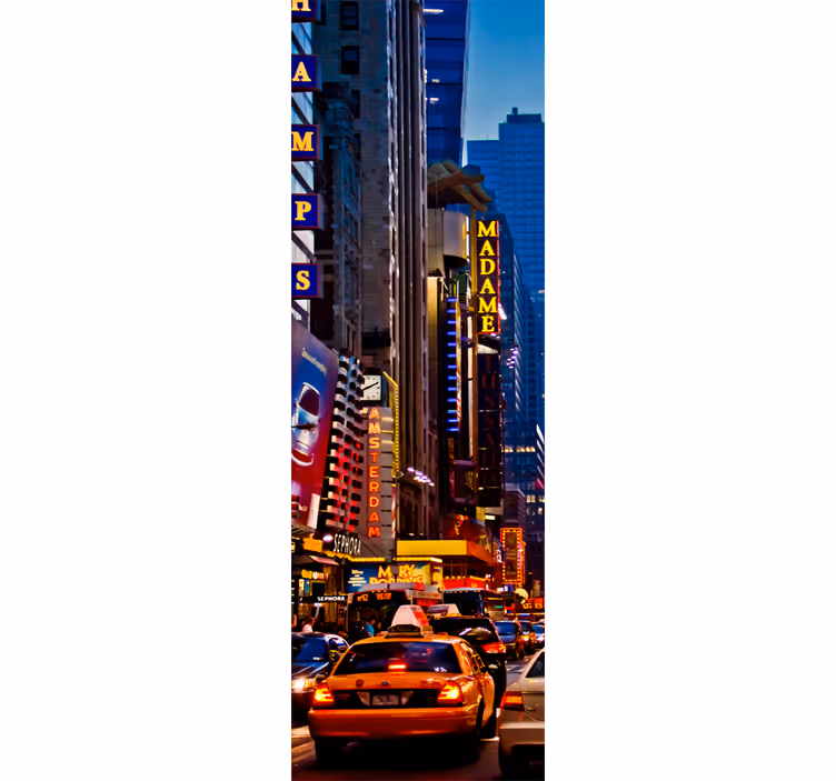 Rollo fenster küche mit times square kühlschrankfolie - TenStickers