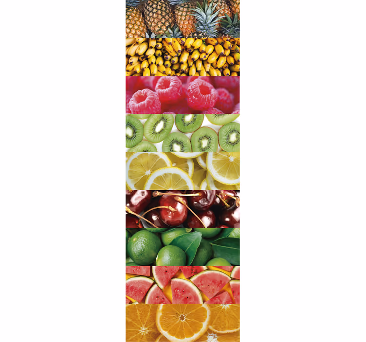 Rollo fenster küche mit fruchttexturen - TenStickers
