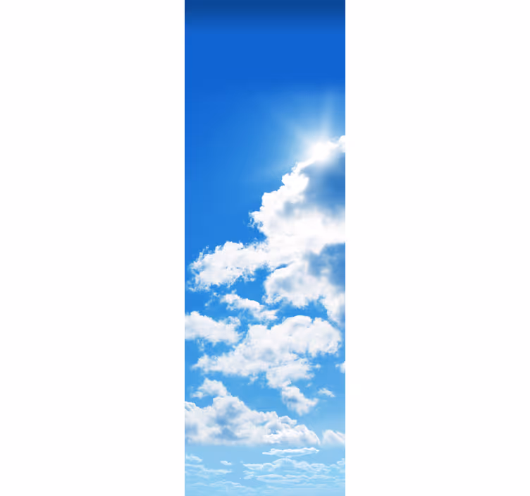 Rollo fenster küche wolken kühlschrank dekorfolie - TenStickers