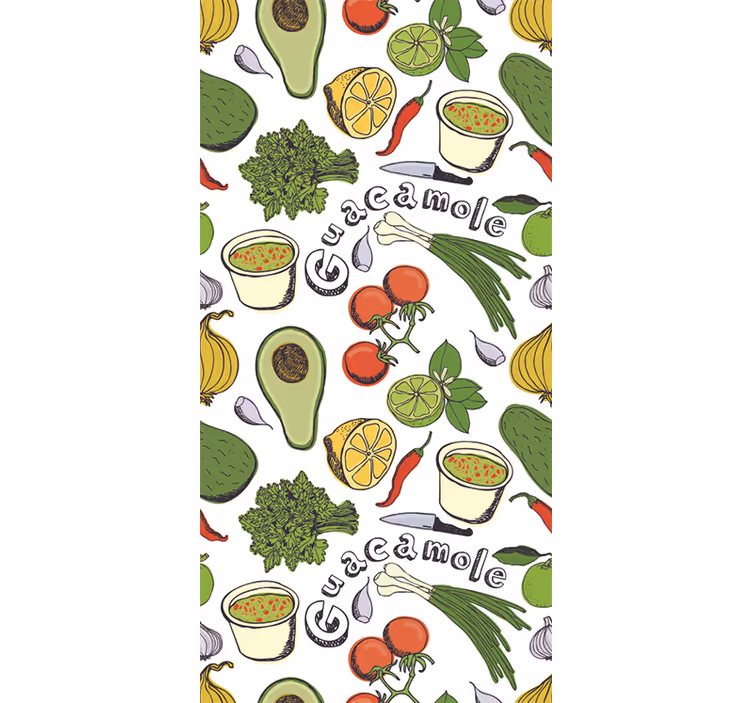 Rollo fenster küche mit mexikanischen obstmotiven - TenStickers