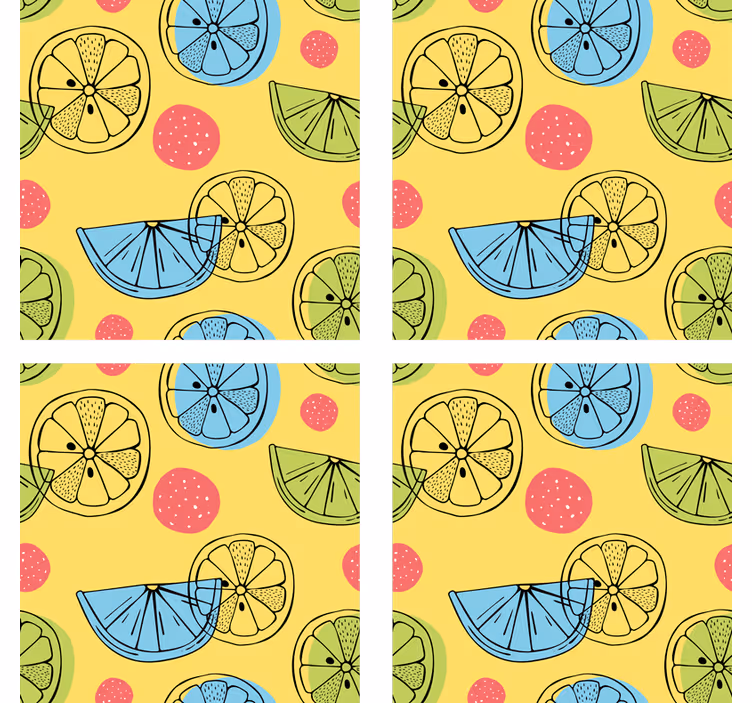 Rollo fenster küche citrusfrüchte fliesen - TenStickers