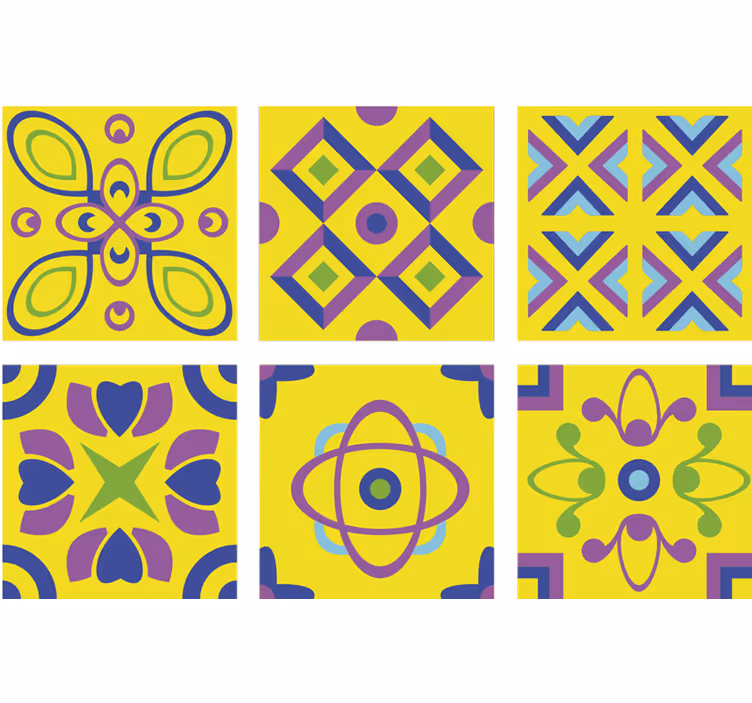 Rollo fenster küche mit psychedelischen mustern - TenStickers