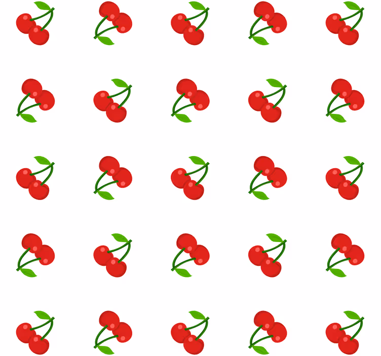 Rollo fenster küche kirschkonfetti - TenStickers