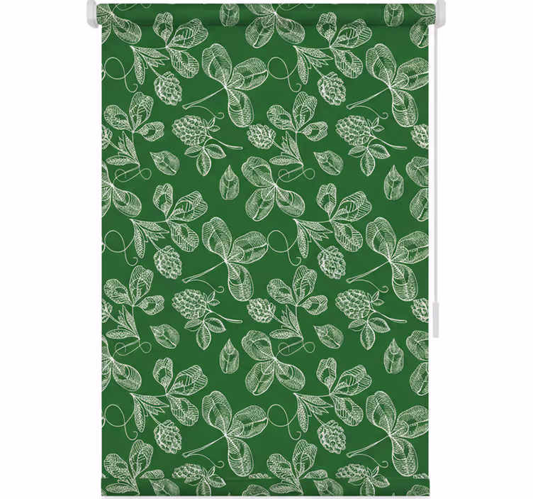 Rollo fenster küche muster mit grünem magnolienzweig - TenStickers