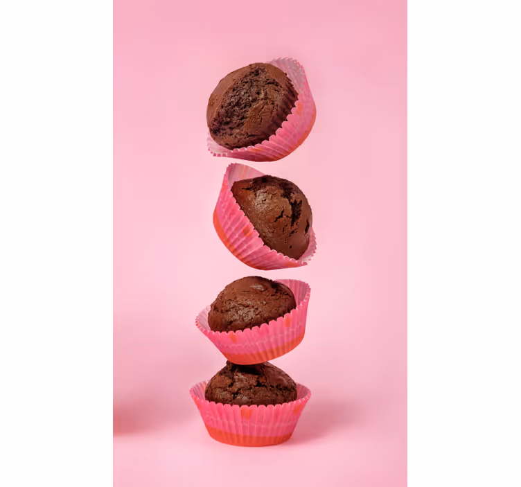 Rollo fenster küche schokoladen-cupcake - TenStickers