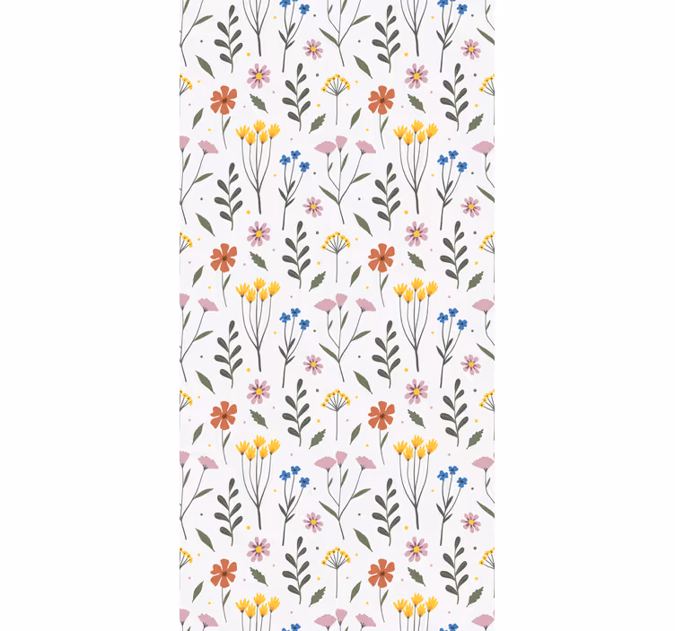Rollo fenster küche mit buntem blumenmuster - TenStickers