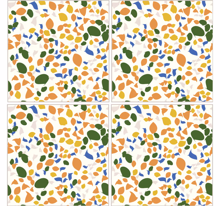 Rollo fenster küche mit terrazzo fliesen - TenStickers