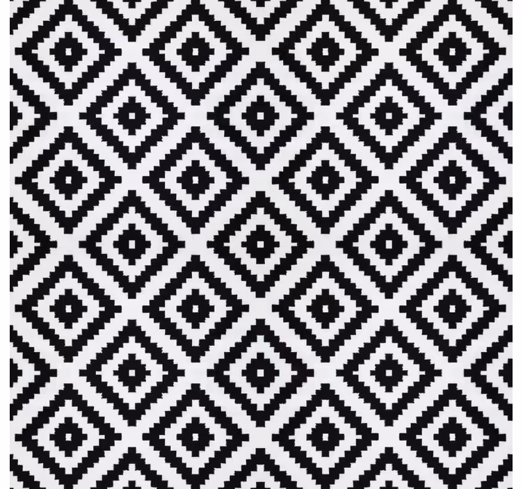 Rollo fenster küche schwarze moderne quadrate - TenStickers