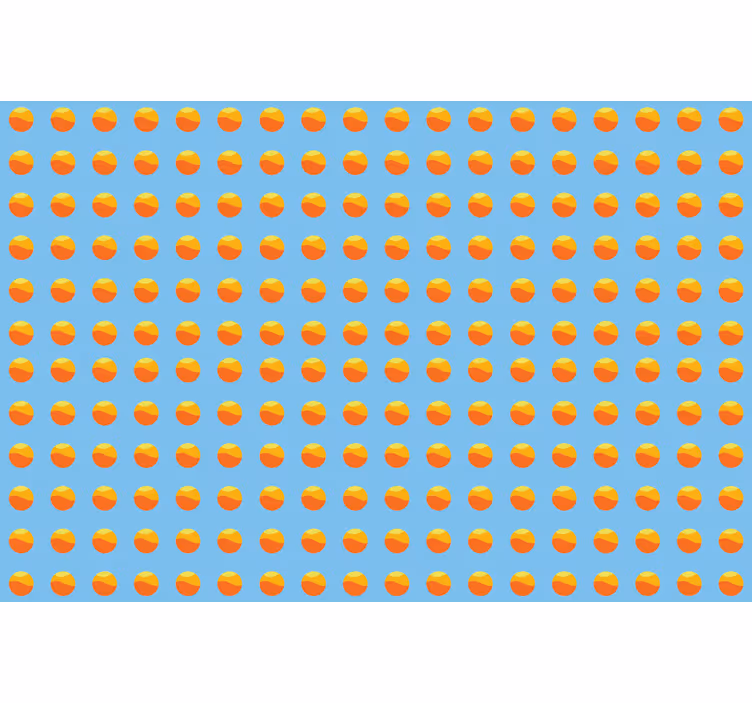 Rollo fenster blau 70er jahre sonnenmuster - TenStickers