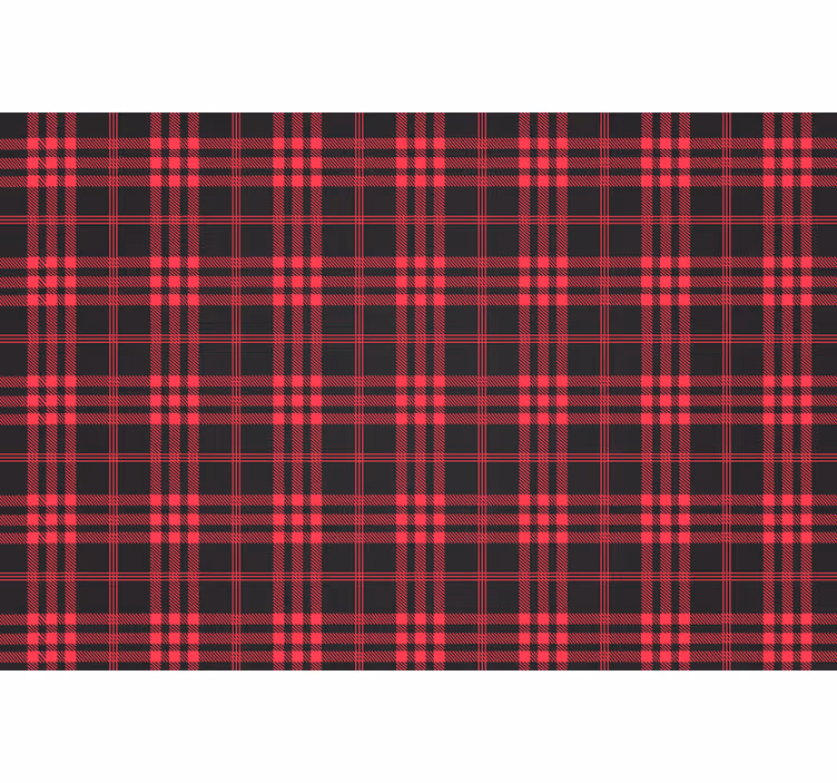 Rollo fenster rot im weihnachts-tartan-muster - TenStickers
