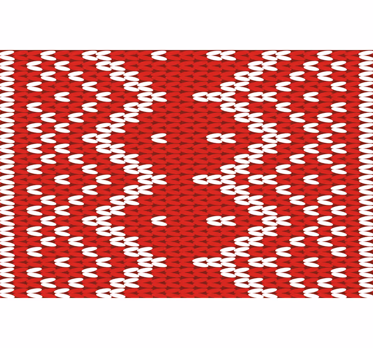 Rollo fenster rot mit typischem weihnachtsmuster - TenStickers