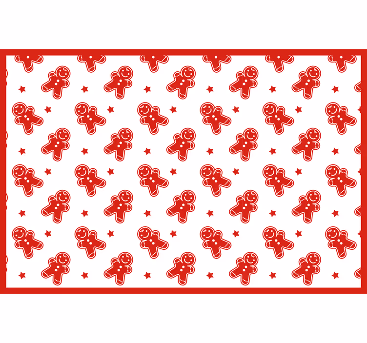 Rollo fenster rot weihnachtsplätzchen - TenStickers