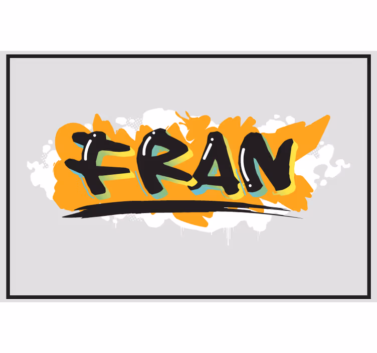 Rollo fenster grau im urbanen stil mit buntem graffiti - TenStickers