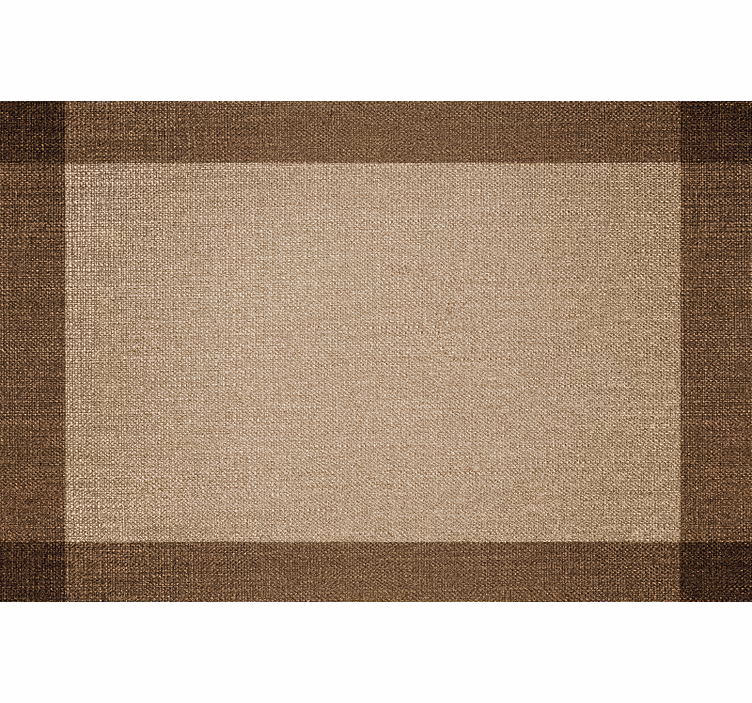 Rollo fenster beige brauner tischsets mit rand - TenStickers