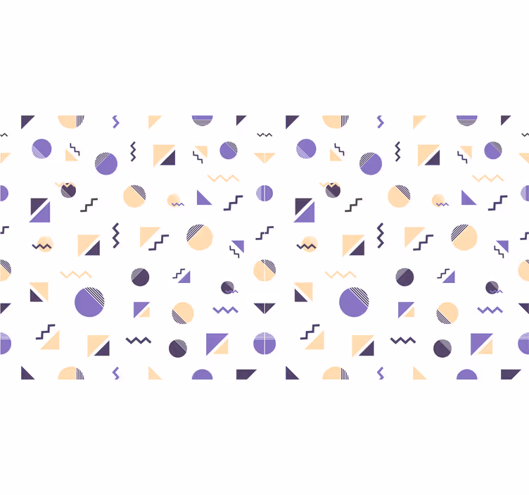 Rollo fenster schlafzimmer in bunten geometrischen formen - TenStickers