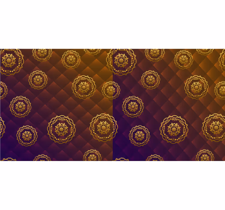 Rollo fenster schlafzimmer in elegantem mandala multicolor - TenStickers