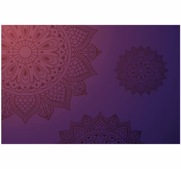 Rollo fenster schlafzimmer leuchtend blaues mandala - TenStickers