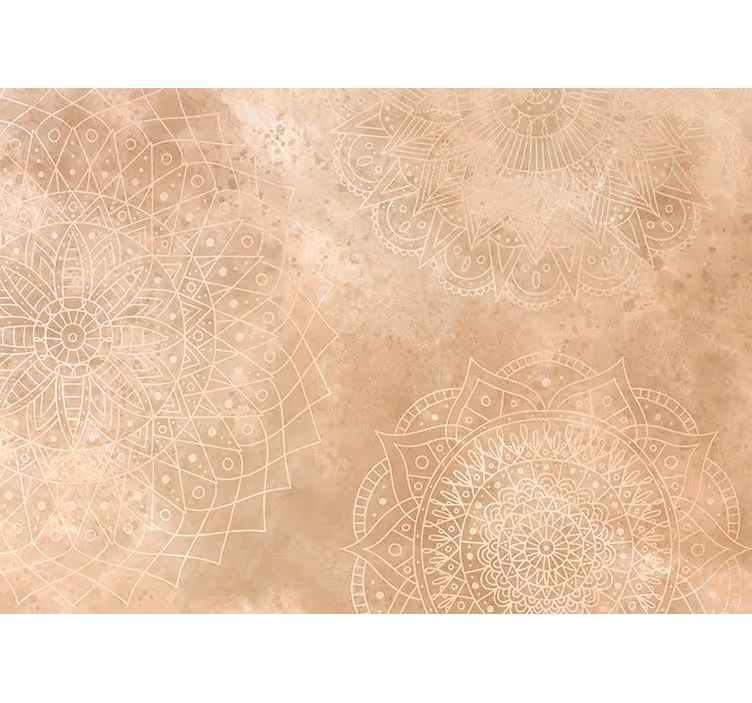 Rollo fenster wohnzimmer im vintage mandala design - TenStickers