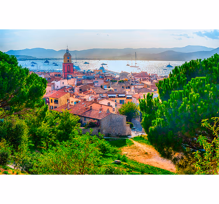 Rollo fenster wohnzimmer saint-tropez - TenStickers