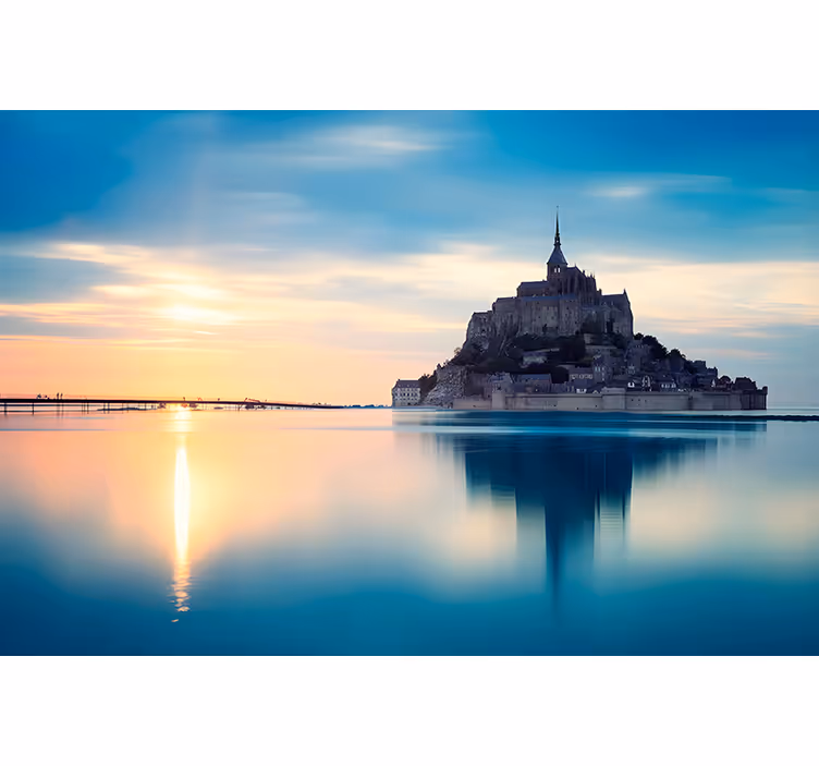Rollo fenster wohnzimmer mont saint-michel - TenStickers
